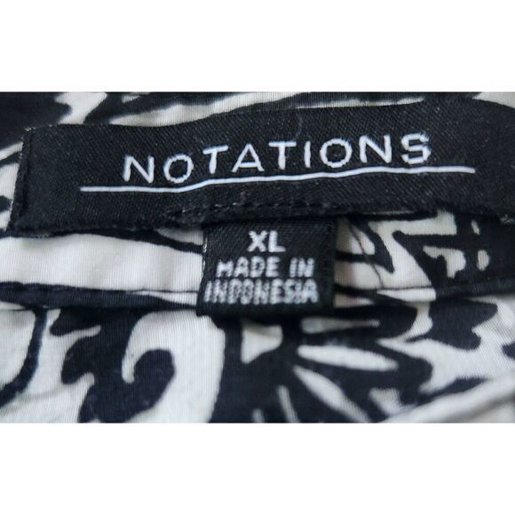 Notations floral, paisley button up blouse  JP - Picture 5 of 8
